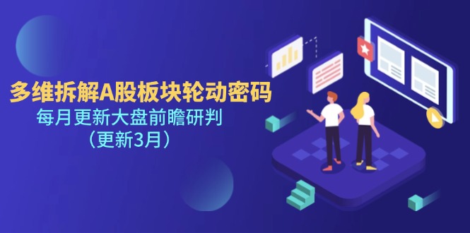 (14213期)多维拆解A股板块轮动密码,每月更新大盘前瞻研判(更新3月)-亮剑学堂